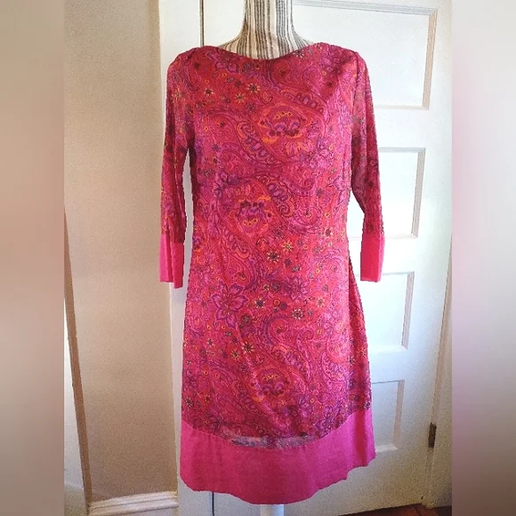 VTG Isaac Mizrahi for Target paisley floral 100% cotton dress - 8 - Picture 2 of 9